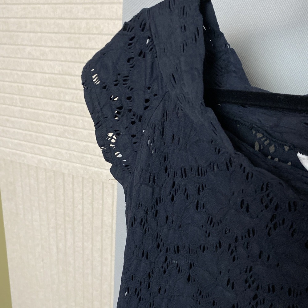 Ravel‎ Black Cap Sleeve soft Cowl Neck Women's Top Size Large NWOT - Picture 6 of 9
